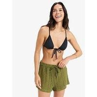 ROXY Sunnies On Coverup Shorts S Green