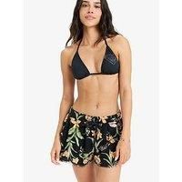 Roxy Coastline Ride - Beach Shorts for Women - Beach Shorts - Women - Black