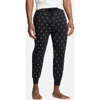 Polo Ralph Lauren All Over Print Pyjama Jogger- Black/White