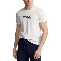Ralph Lauren Men/'s T-Shirt White Casual T-Shirt with Logo Print, White, M