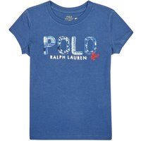 Polo Ralph Lauren  SS POLO TEE-KNIT SHIRTS-T-SHIRT  girls's Children's T shirt in Blue