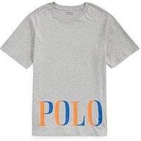Ralph Lauren Boys Polo Graphic T-Shirt - Grey Marl