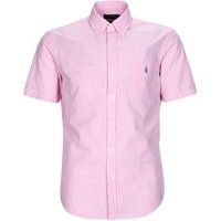 Polo Ralph Lauren  CHEMISE COUPE DROITE EN SEERSUCKER  men's Short sleeved Shirt in Pink