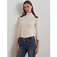 Lauren By Ralph Lauren Amanda Long Sleeve Jumper - Cream