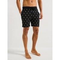Polo Ralph Lauren Loungewear All Over Print Shorts - Black