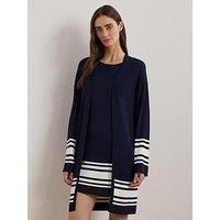 Lauren By Ralph Lauren Jabrey Long Sleeve Cardigan - Navy