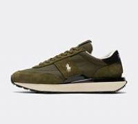 Polo Ralph Lauren Train 89 Nubuck Trainers - Dark Khaki