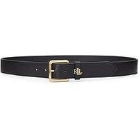 Lauren By Ralph Lauren Logo Keeper Belt - Black
