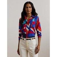 Lauren By Ralph Lauren Courtenay Long Sleeve Shirt - Blue
