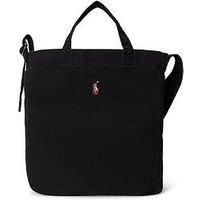 Polo Ralph Lauren Canvas Small Pp Tote Bag - Black