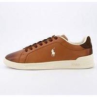 Polo Ralph Lauren Men's Heritage Court II Leather Trainers - UK 7