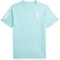 Polo Ralph Lauren Boys Large Pony Short Sleeve T-Shirt - Light Blue