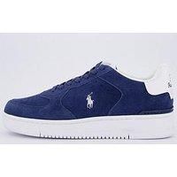 Polo Ralph Lauren Polo Ralph Lauren Master Court Pp Suede And Leather Trainers - Navy/White