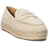 Lauren By Ralph Lauren Luize Suede Espadrille Loafer - Sand Dune