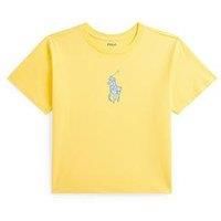 Polo Ralph Lauren Girls Large Pony Short Sleeve T-Shirt - Yellow