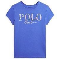 Polo Ralph Lauren Girls Logo Short Sleeve T-Shirt - Blue