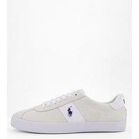 Polo Ralph Lauren Court Vulc Suede Trainer - White