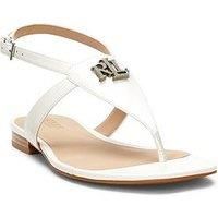 Lauren By Ralph Lauren Everley Leather Sandal - White