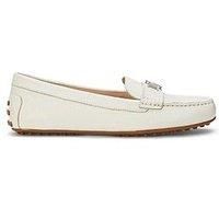 Lauren By Ralph Lauren Barnsbury Leather Flat Shoe - White