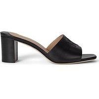 Lauren By Ralph Lauren Everley Block Heel Mules - Black