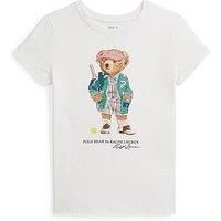 Polo Ralph Lauren Girls Bear Short Sleeve T-Shirt - Cream