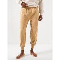 Polo Ralph Lauren Liquid Cotton Tonal Logo Loungewear Bottoms - Beige