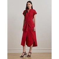 Lauren By Ralph Lauren Chonie Short Sleeve Dress - Red