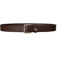 Lauren By Ralph Lauren Keeper Medium Logo Belt - Brown