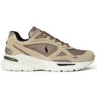 Polo Ralph Lauren Trackster 275 Suede/Mesh Sneakers - Dark Beige