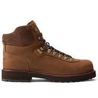 Polo Ralph Lauren Alpine Boot Lite Leather/Suede Lace Up Boots - Brown