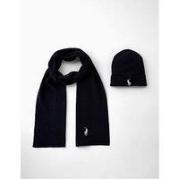 Polo Ralph Lauren Polo Ralph Lauren Cotton Scarf & Hat Gift Set - Navy
