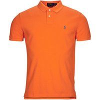 Polo Ralph Lauren  POLO AJUSTE DROIT EN COTON BASIC MESH  men's Polo shirt in Orange