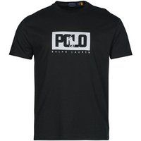 Polo Ralph Lauren  T-SHIRT AJUSTE EN COTON LOGO POLO RALPH LAUREN  men's T shirt in Black