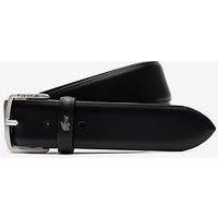 Lacoste Lacoste Classic Leather Belt- Black