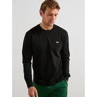 Lacoste Footwear Lacoste Long Sleeve Cotton T Shirt Black