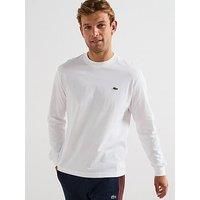 Lacoste Long Sleeve Cotton T Shirt White