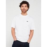 Lacoste Mens Cotton Fabric Logo T-Shirt - White - M