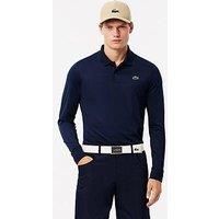 Lacoste Slim Fit Long Sleeve Polo Shirt - Navy