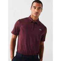 Lacoste Golf Performance Polo Shirt - Dark Red