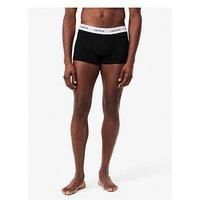 Lacoste 3 Pack Cotton Trunks - Grey