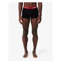 Lacoste 5 Pack Cotton Trunks- Black Multi