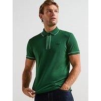 Lacoste Paris Stretch PiquÉ Short Sleeve Polo Shirt - Green
