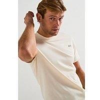 Lacoste Embroidered Heavyweight Jersey T-Shirt- White