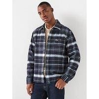 Lacoste Casual Checked Overshirt- Navy