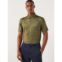 Lacoste Golf Performance Polo Shirt- Khaki
