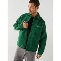 Lacoste Brushed Felt Heavyweight Overshirt - Green