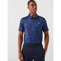 Lacoste Golf Performance Polo Shirt- Navy