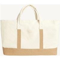 Shell Bi-Material Beach Tote Bag Plain