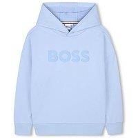Boss Boys Logo Hoodie - Light Blue