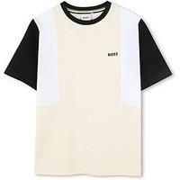 BOSS Kids Logo T-Shirt Junior Vanille 21C 16 Years